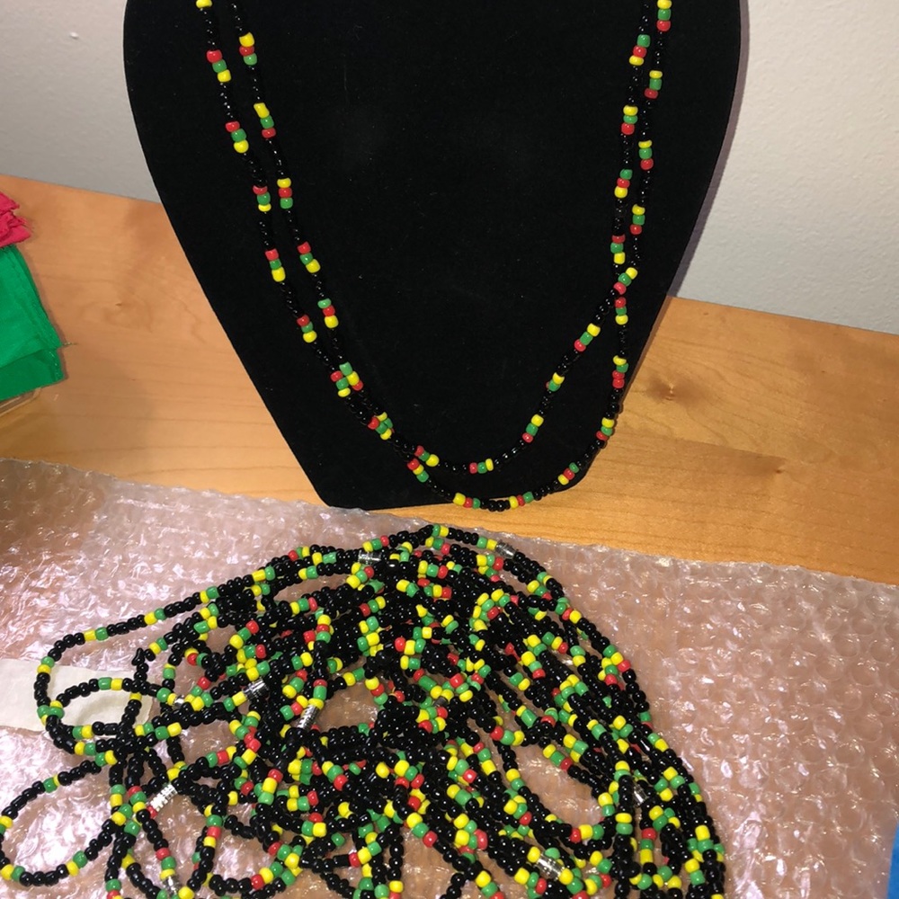 Rastafarian Necklace💚❤️💛🖤